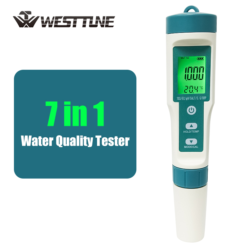 Ph Meter Digital Water Tester - WESTTUNE цифровой pH-метр 7 в 1,