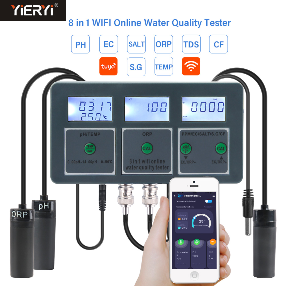 Ph Meter Digital Water Tester - WiFi Tuya умный измеритель PH, регистратор
