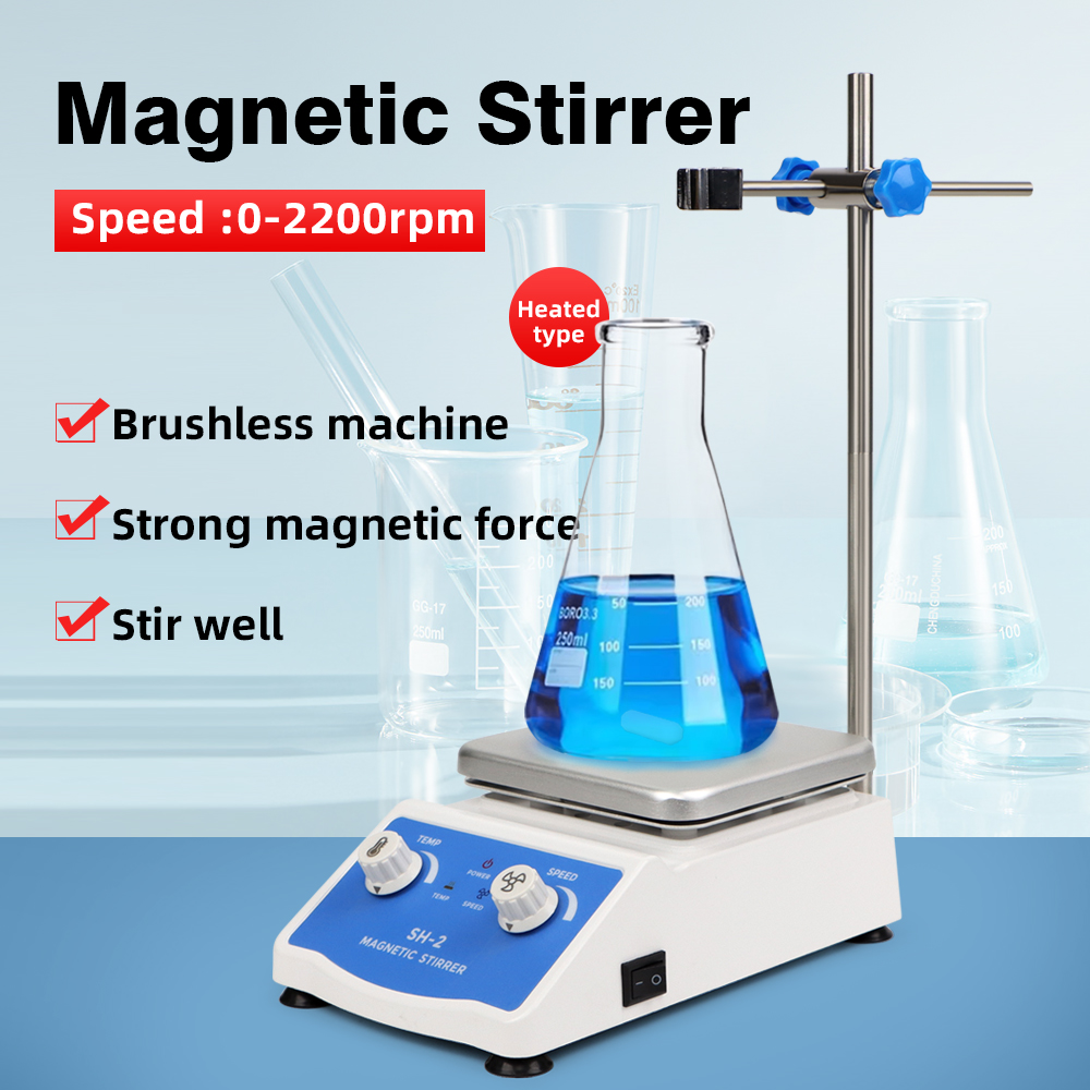 Lab Magnetic Stirrer Hot Plate - Магнитная мешалка с подогревом, 1000 мл,