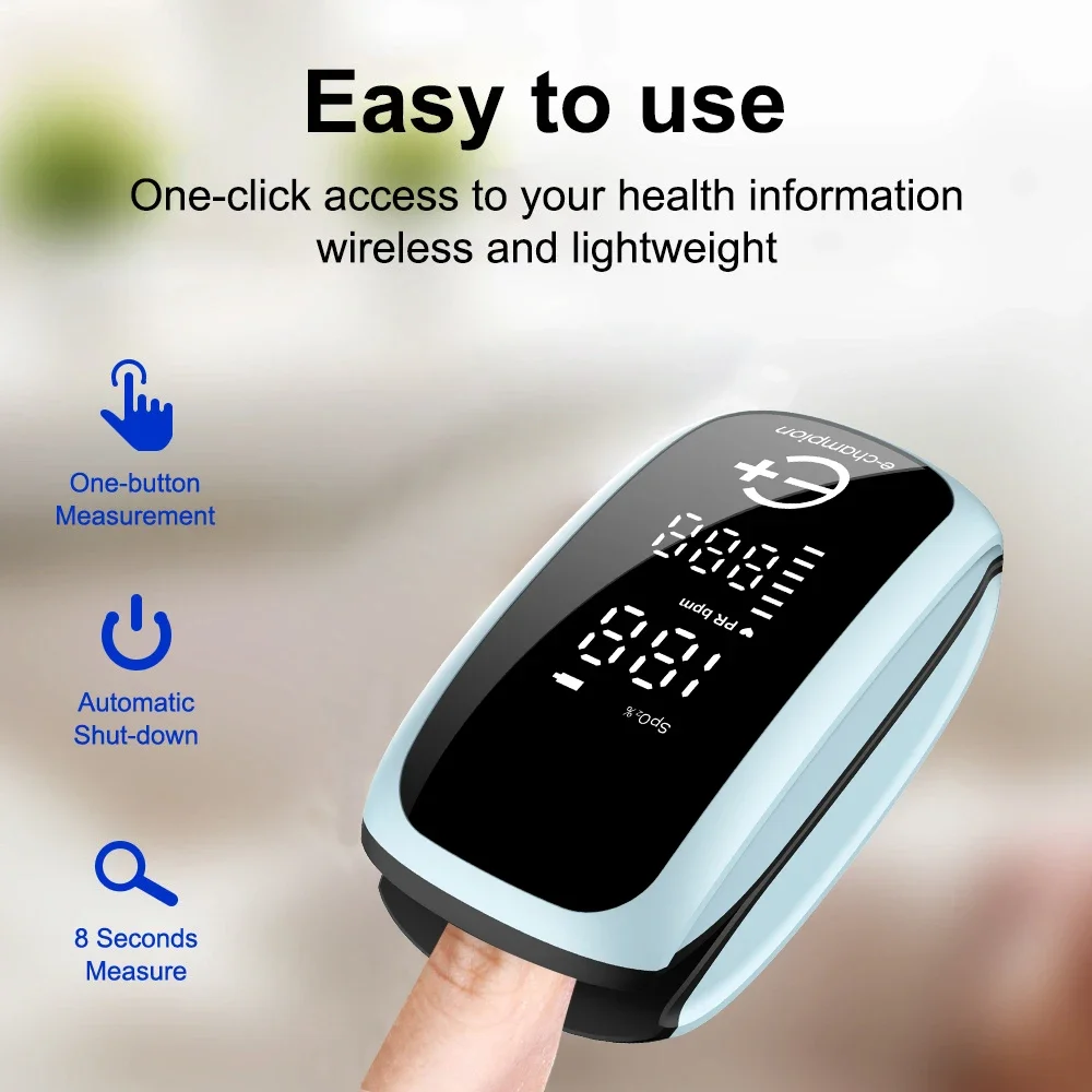 Pulse Oximeter Fingertip Rechargeable - Монитор насыщения кислорода в крови, цифровой
