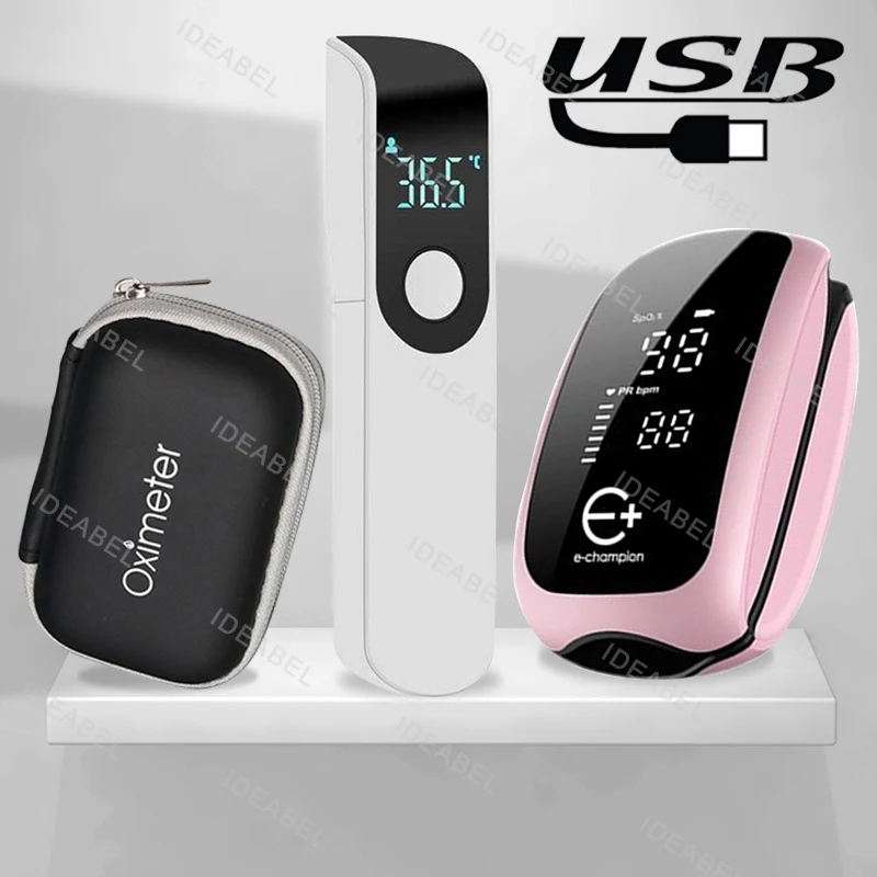 Pulse Oximeter Fingertip Rechargeable - Перезаряжаемый медицинский оксиметр, ремешок, пульсоксиметр на