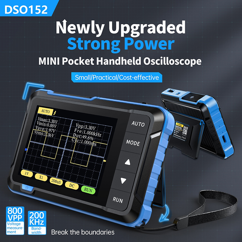 Fnirsi Digital Oscilloscope Handheld - FNIRSI DSO152 Мини Портативный цифровой осциллограф