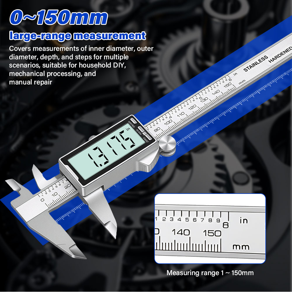 Digital Caliper 150Mm Stainless Steel - Новый цифровой штангенциркуль из нержавеющей стали