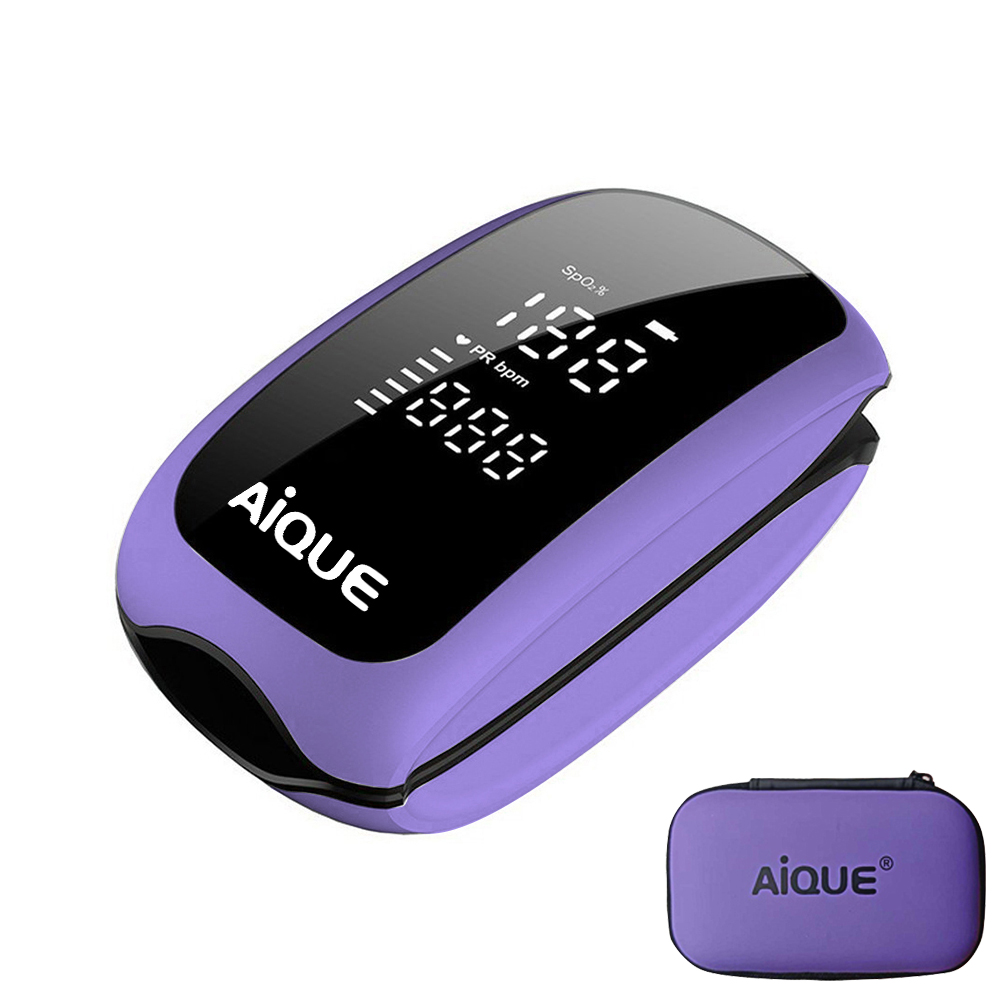 Pulse Oximeter Fingertip Rechargeable - AiQUE перезаряжаемый цифровой пальцевой пульсоксиметр светодиодный