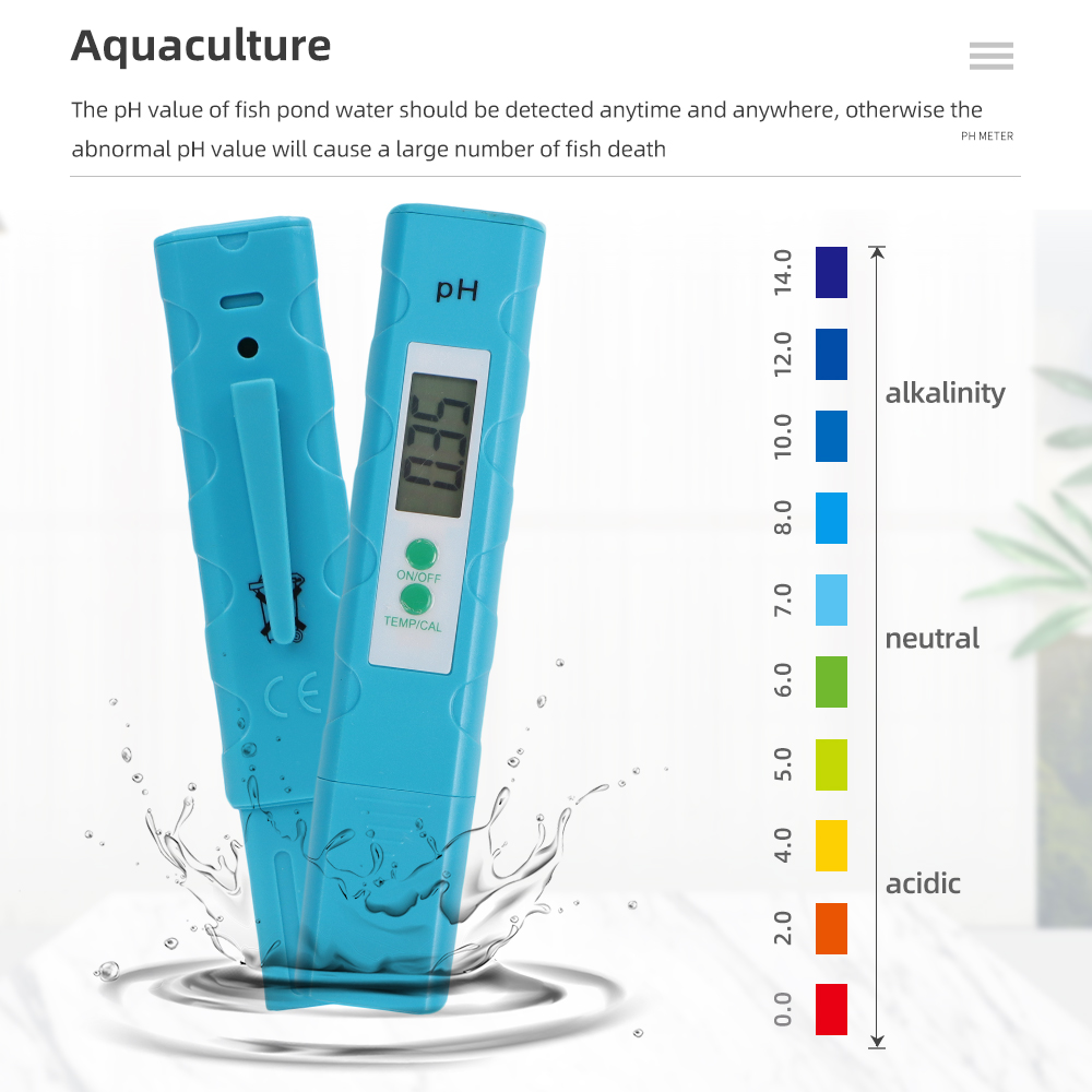 Ph Meter Digital Water Tester - pH-метр карманный для аквариума, высокоточный, 0.01,