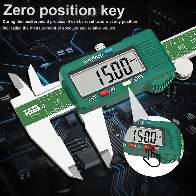 Digital Caliper 150Mm Stainless Steel - Высокоточный малогабаритный цифровой штангенциркуль из нержавеющей