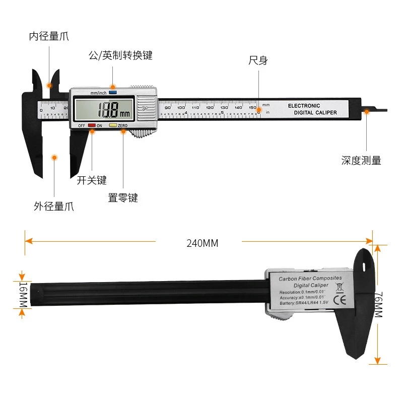 Цифровой электронный штангенци – обзор и цена Digital Caliper 150Mm Stainless Steel