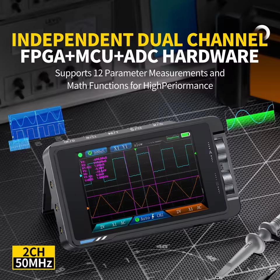 Портативный цифровой осциллогр – обзор и цена Fnirsi Digital Oscilloscope Handheld