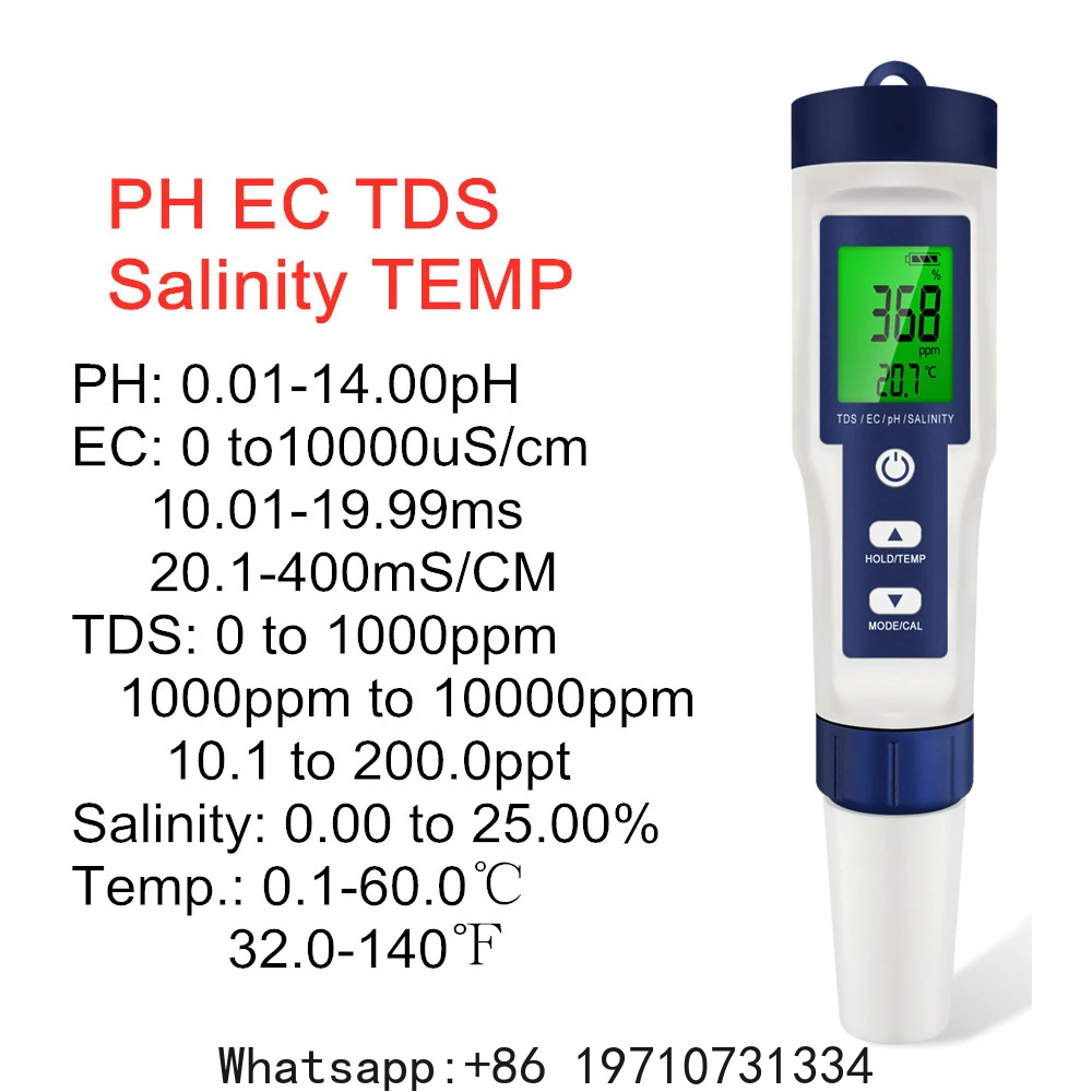 Цифровой измеритель pH 5-в-1:  – обзор и цена Ph Meter Digital Water Tester