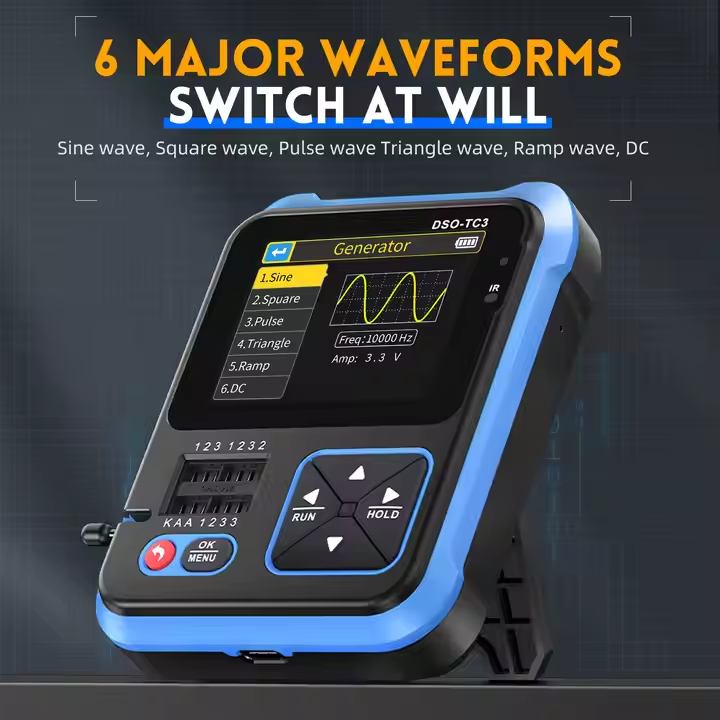 FNIRSI DSO-TC3 Миниатюрный пор – обзор и цена Fnirsi Digital Oscilloscope Handheld