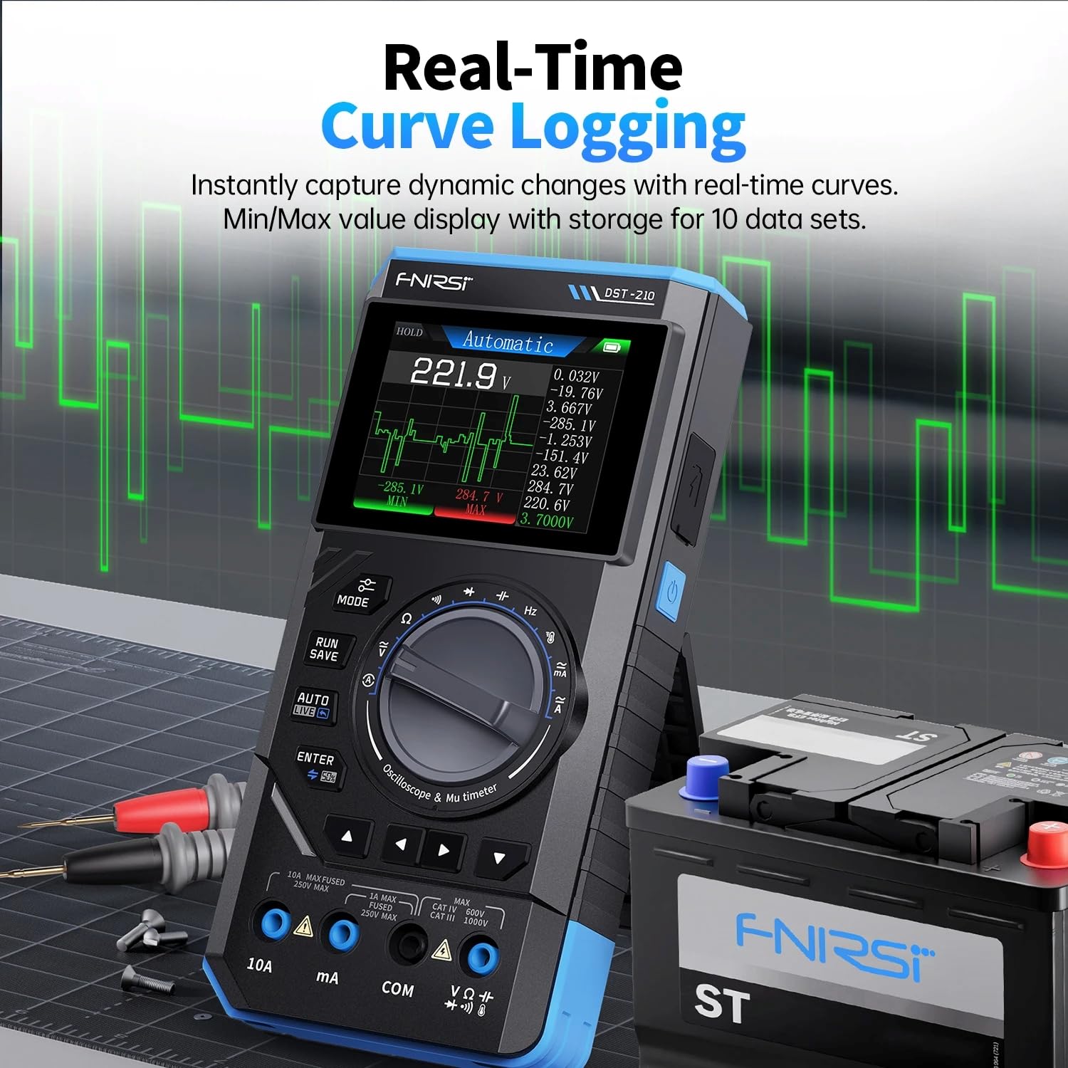 Портативный осциллограф FNIRSI – обзор и цена Fnirsi Digital Oscilloscope Handheld