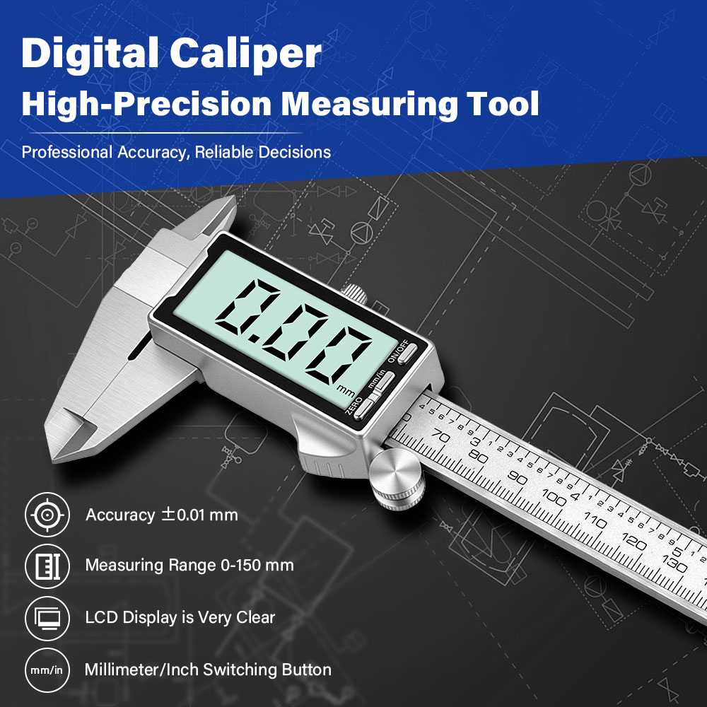 Новый цифровой штангенциркуль  – обзор и цена Digital Caliper 150Mm Stainless Steel
