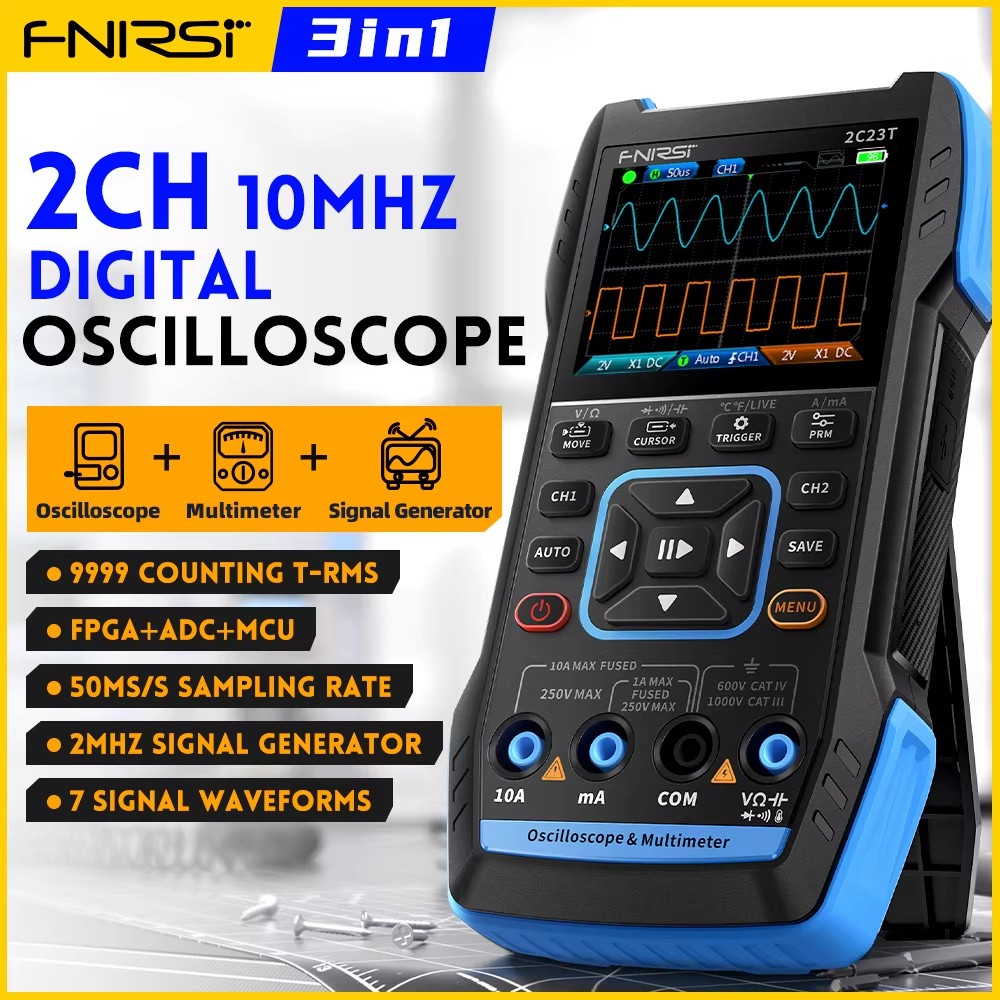 FNIRSI 2C23T Ручной цифровой о – обзор и цена Fnirsi Digital Oscilloscope Handheld