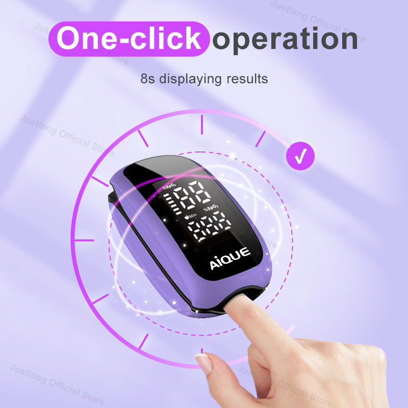 AiQUE перезаряжаемый цифровой  – обзор и цена Pulse Oximeter Fingertip Rechargeable