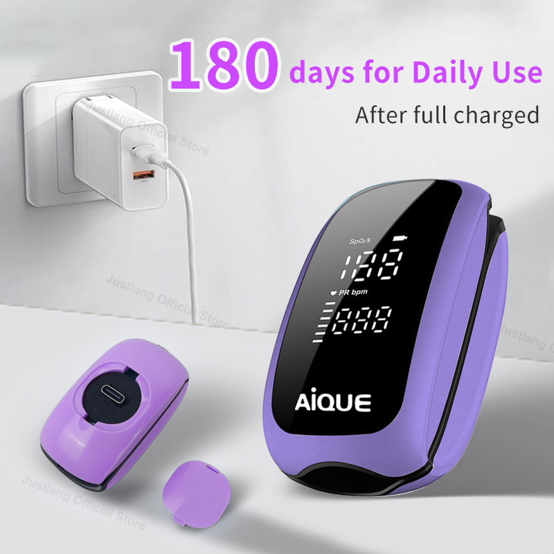 AiQUE перезаряжаемый цифровой  – обзор и цена Pulse Oximeter Fingertip Rechargeable