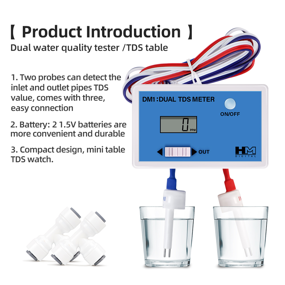 DM1 Dual TDS Тестер качества в – обзор и цена Ph Meter Digital Water Tester
