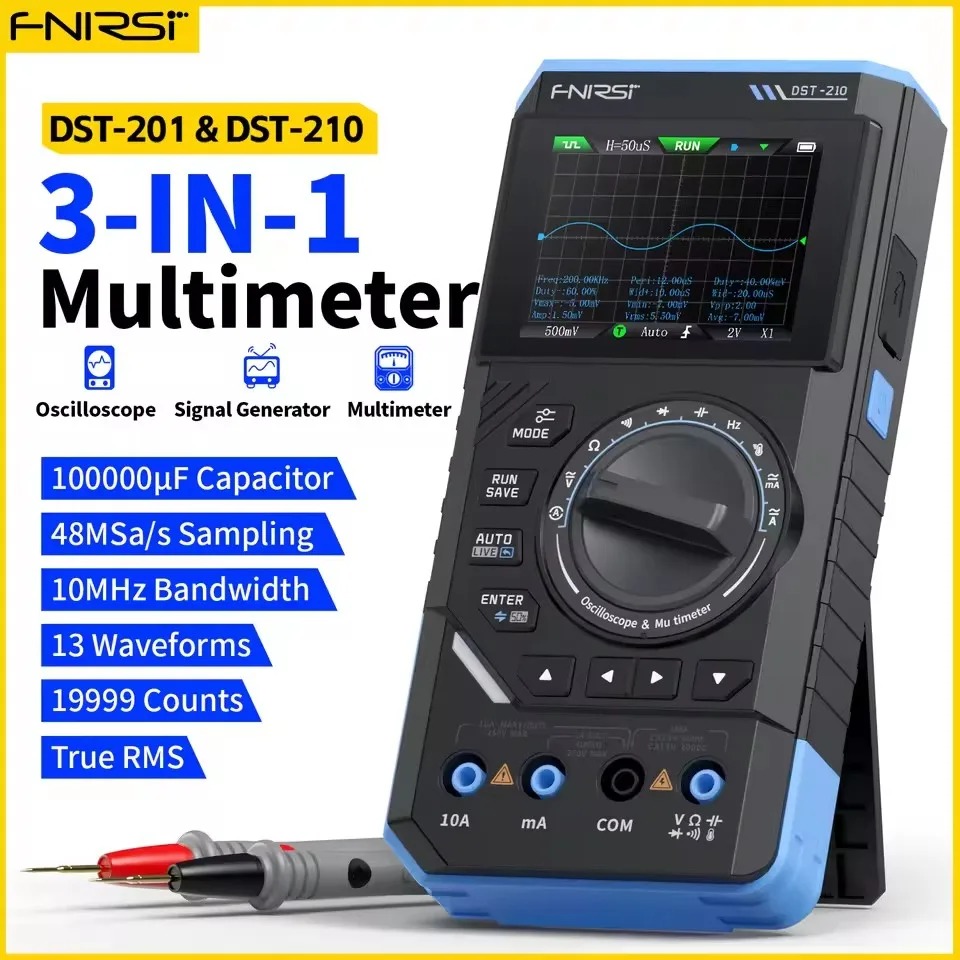 Цифровой мультиметр DST210 3-в – обзор и цена Fnirsi Digital Oscilloscope Handheld